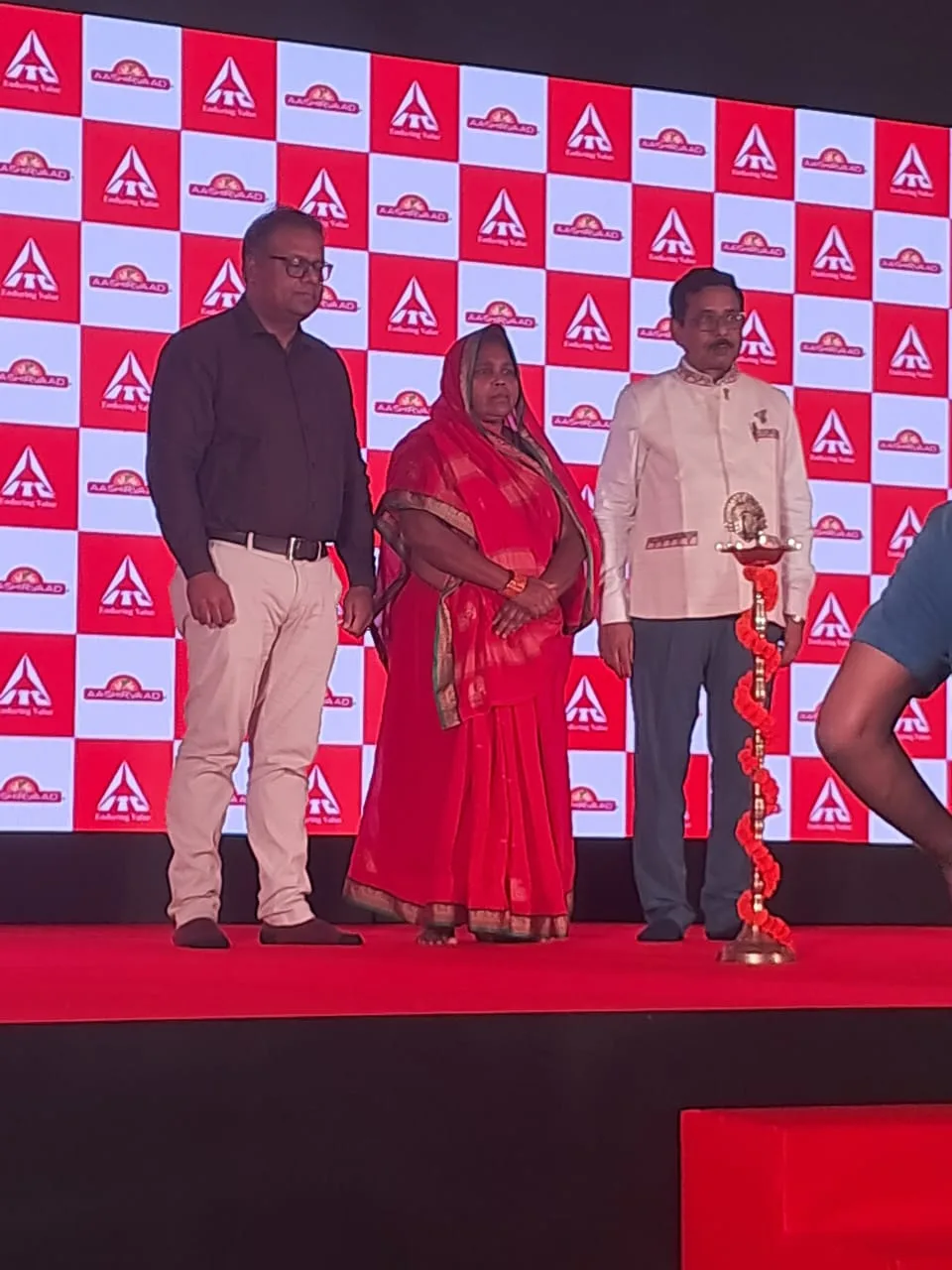 Ashok Kumar Sinha with Dulari Devi