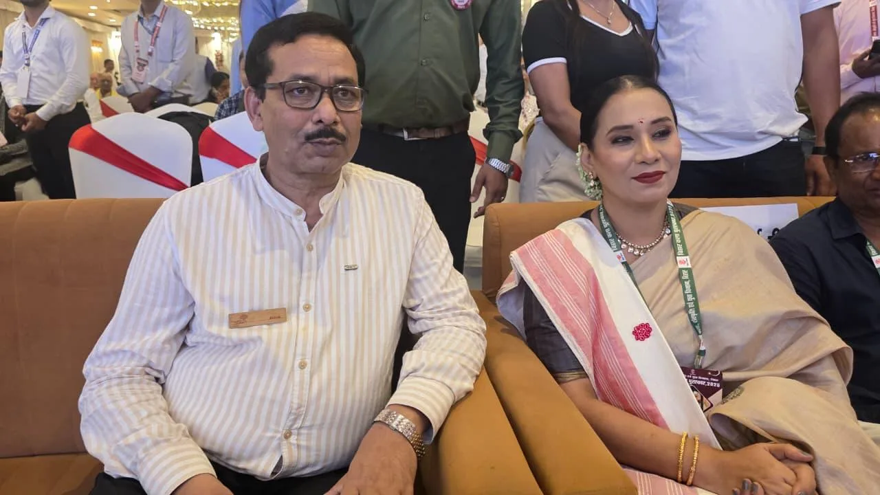 Ashok Kumar Sinha with Kalpana Patowary