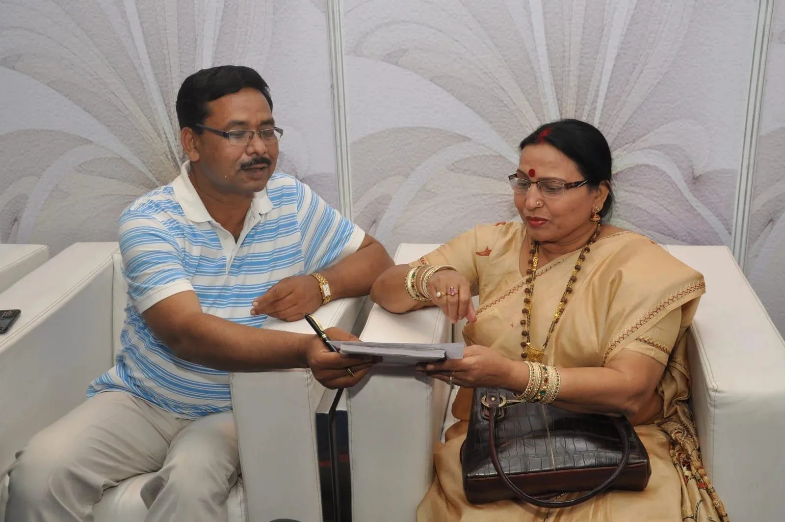 Ashok Kumar Sinha with Sharda Sinha
