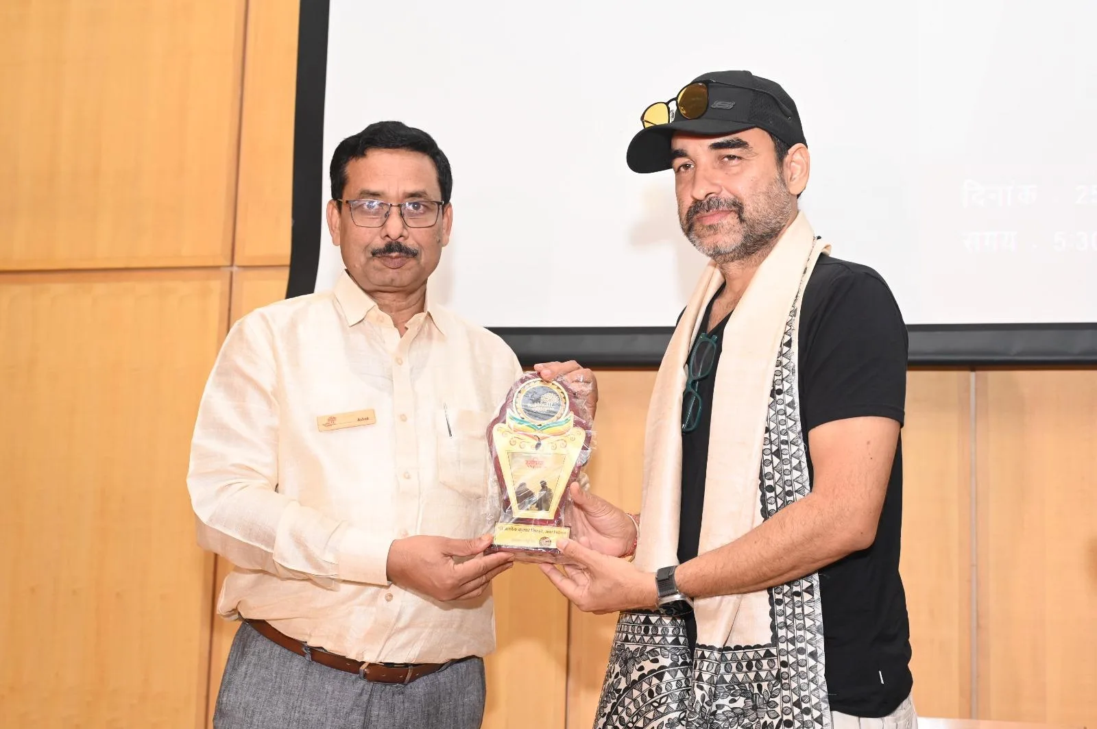 Ashok Kumar Sinha with Pankaj Tripathi